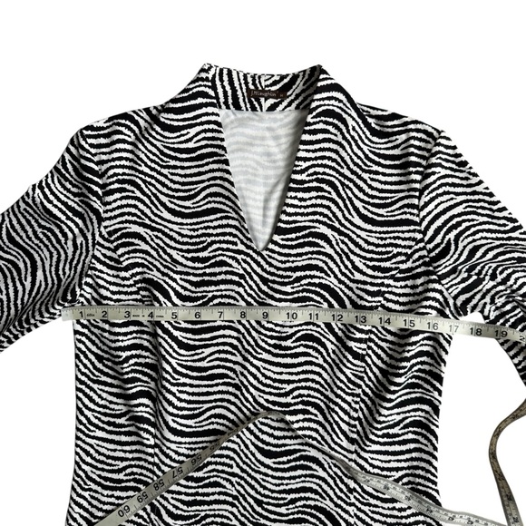 J. McLaughlin Ivana Catalina Cloth Zebra Print Dress Size Medium - Picture 9 of 12